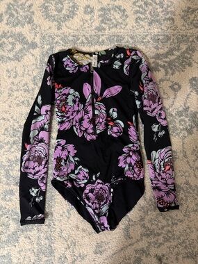 Maaji reversible Long Sleeve One-Piece Swimsuit - Purple/Black